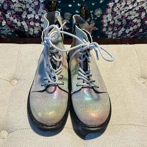 Doc Martens speckled rainbow color size 6 US LADIES